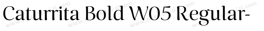 Caturrita Bold W05 Regular字体转换